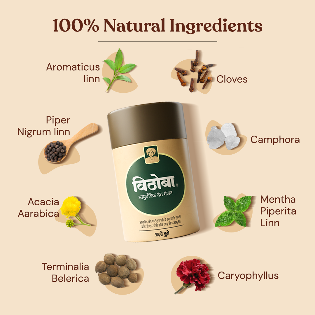 Vithoba Ayurvedic Dant Manjan 200g