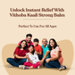 Vithoba KAALI Strong Balm | Ayurvedic Pain Relief & Muscle Relaxant | 10g Balm | Effective relief from Headache, Body Pain, Sprain and Cold |