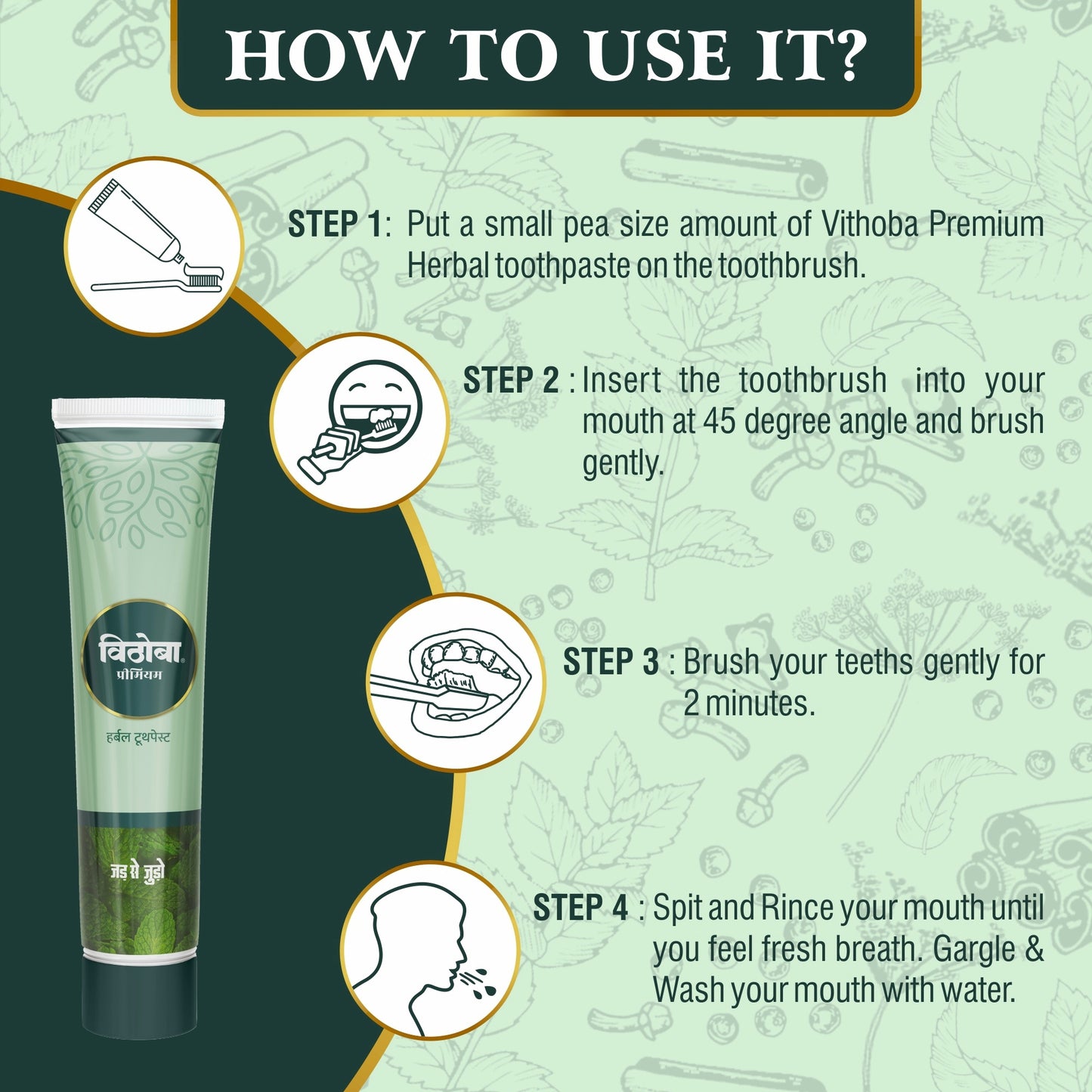 Vithoba Premium Toothpaste 80g