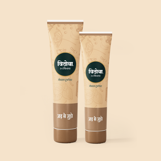 Vithoba Ayurvedic Rootfix Toothpaste Multipack Combo - 150g+80g