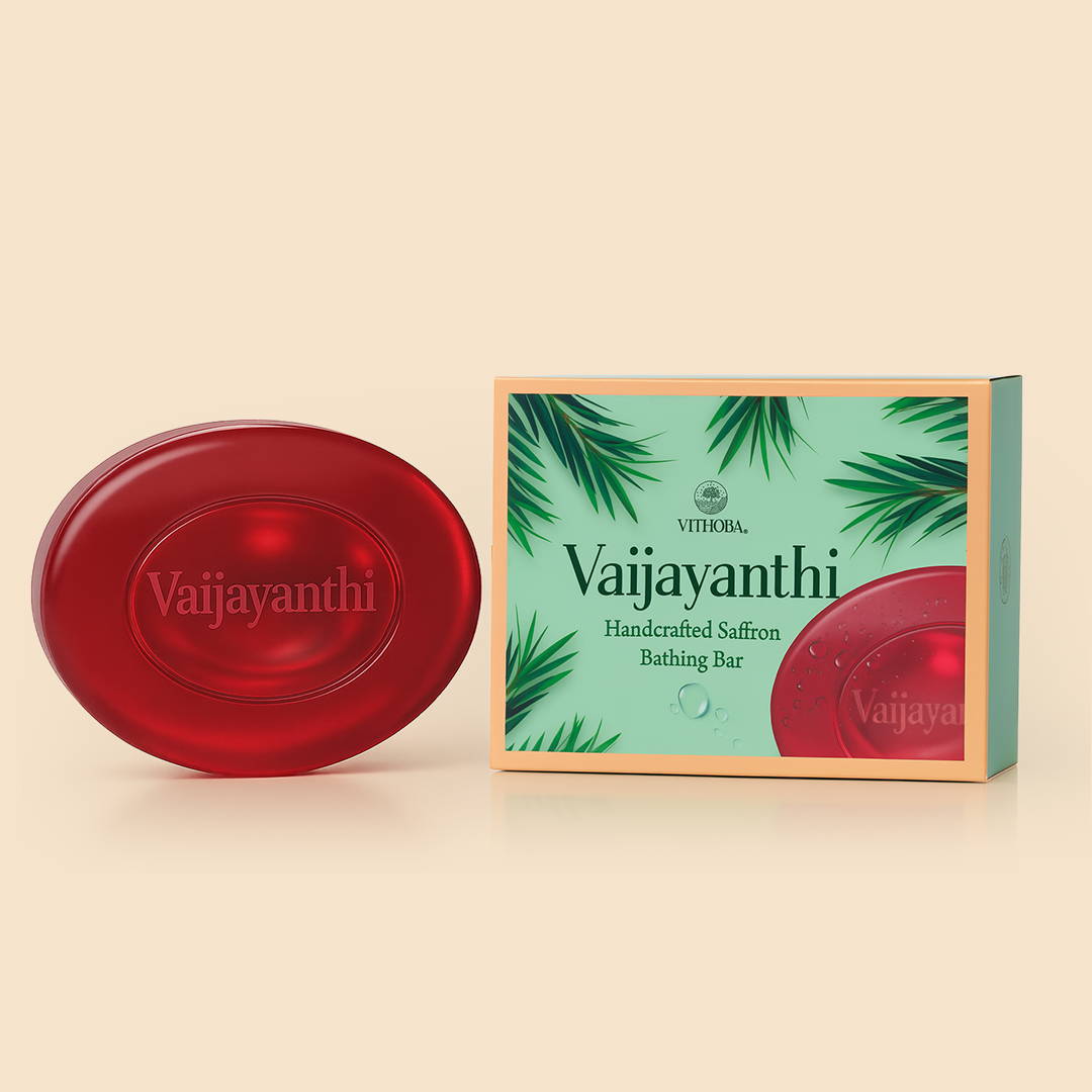 Vithoba Vaijayanthi Handcrafted Saffron Soap Bar 75g |