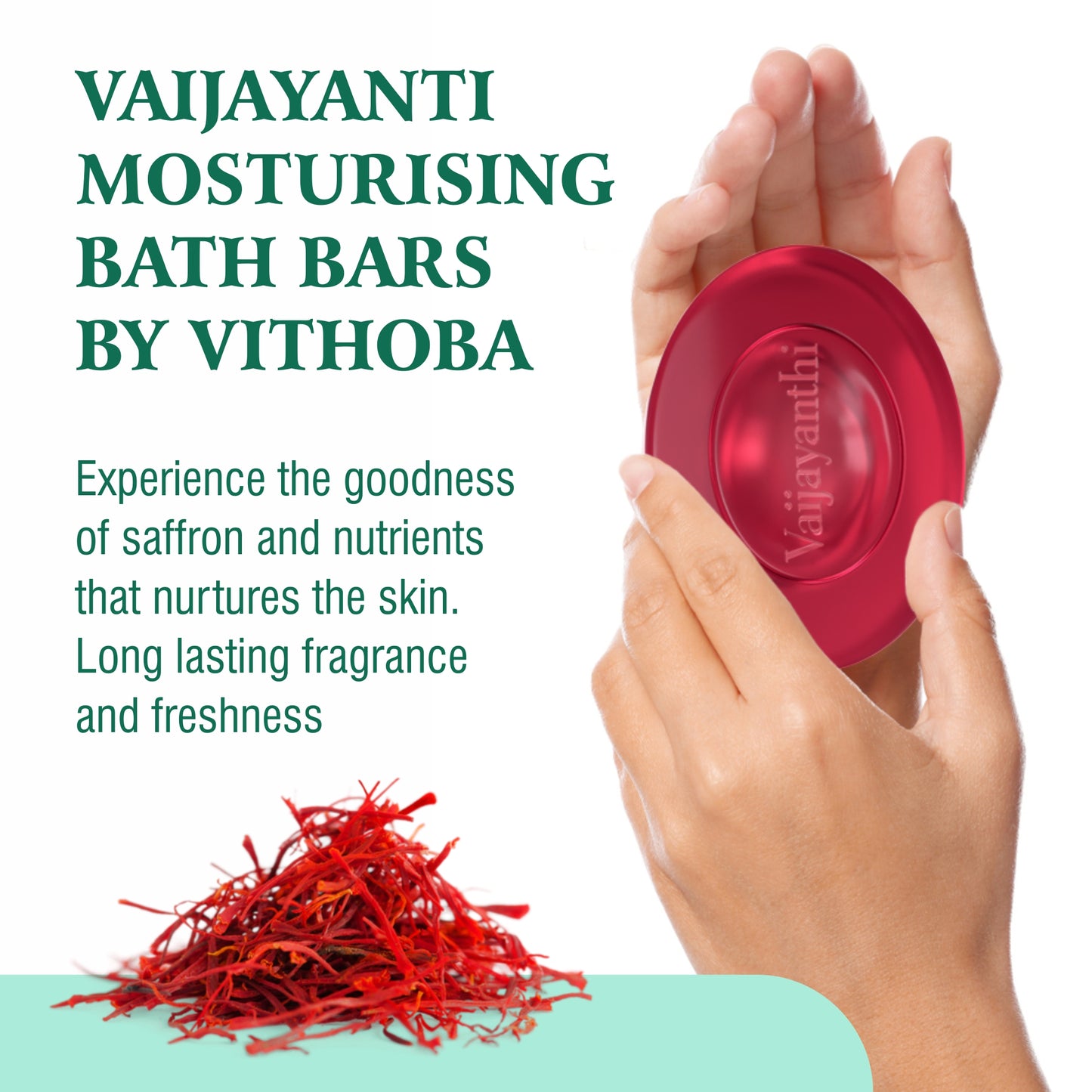 Vithoba Vaijayanthi Handcrafted Saffron Soap Bar 75g
