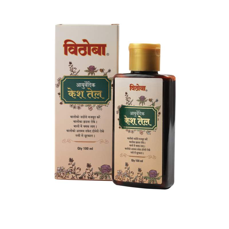 Buy Vithoba Ayurvedic Kesh(Hair) Oil 100 ml Online – Vithoba Store